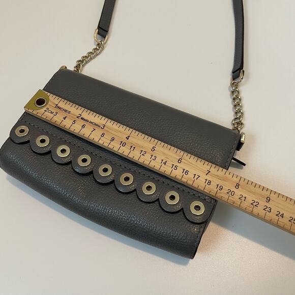 Kate Spade Gray Leather Paloma Road Crossbody Bag Purse - Picture 7 of 13